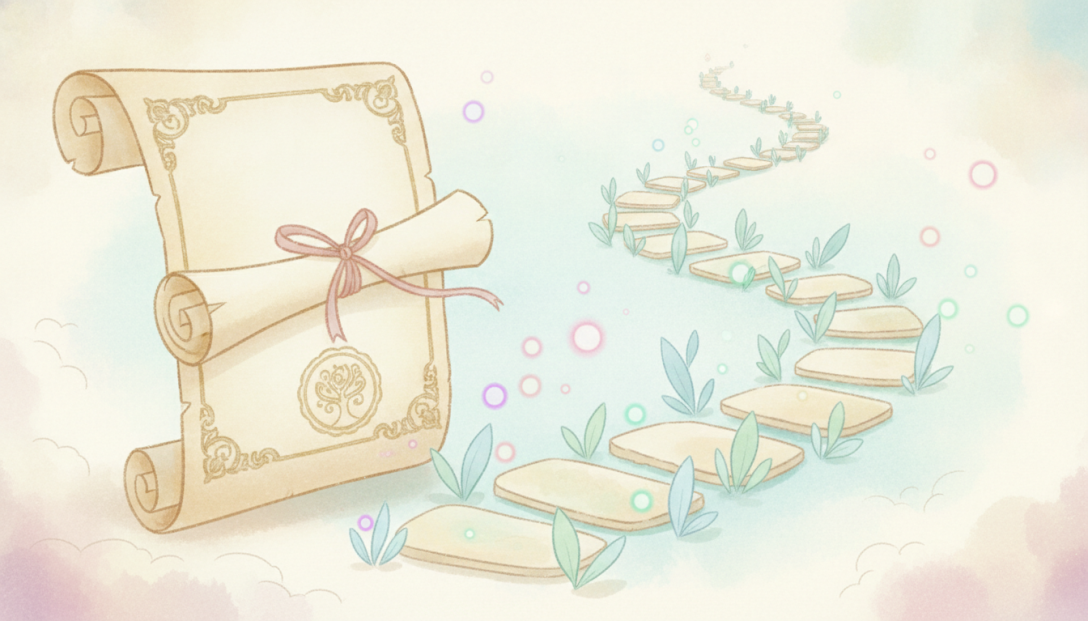 Soft illustration of a certifi...
