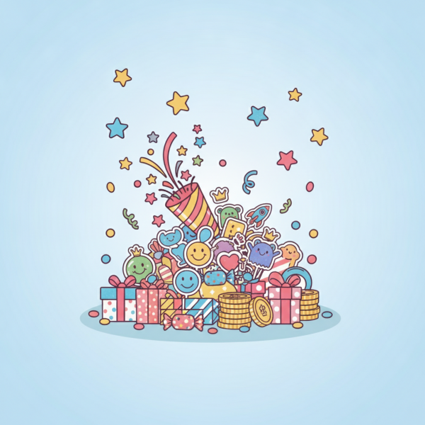 small pile of bonus goodies wi...