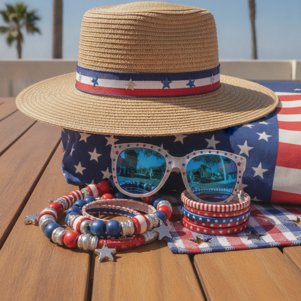 bright patriotic summer access...