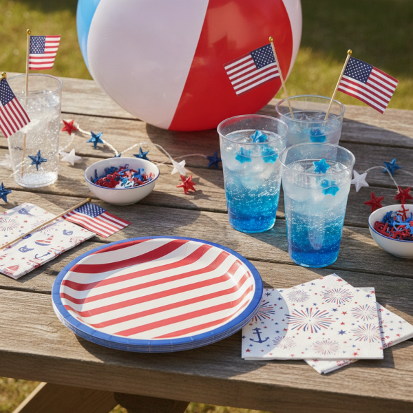 Red white and blue summer part...