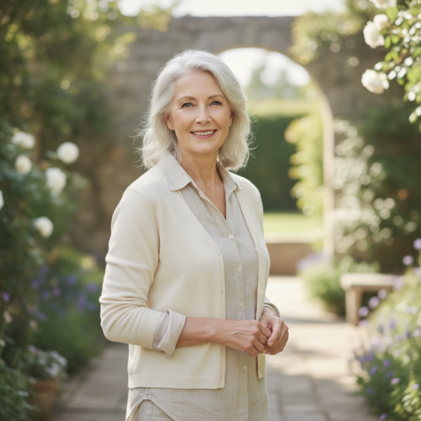 Warm natural portrait of a ret...