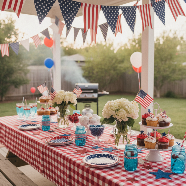 Festive Fourth of July party d...