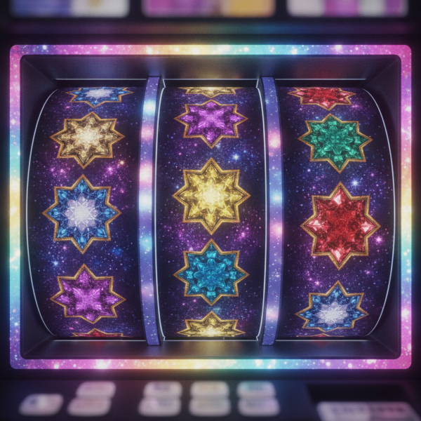 colourful starry slot machine ...