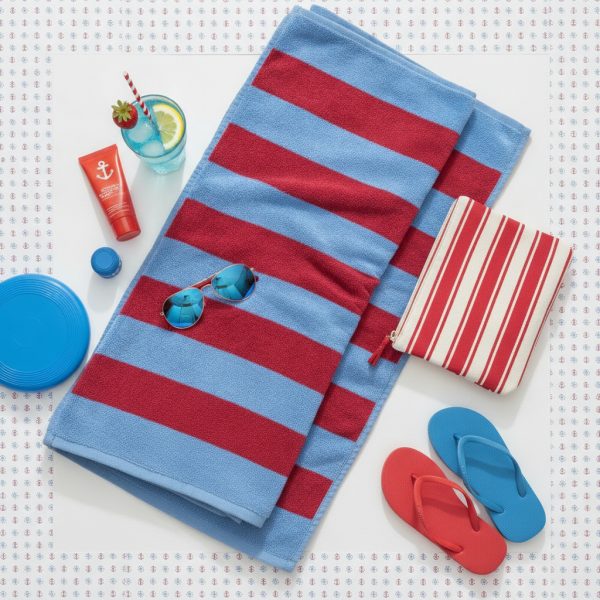 summer essentials arranged on ...