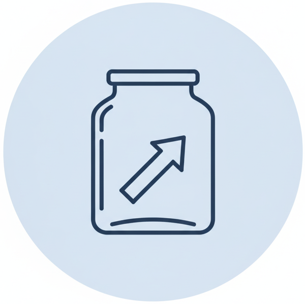 Simple navy line icon of a sav...