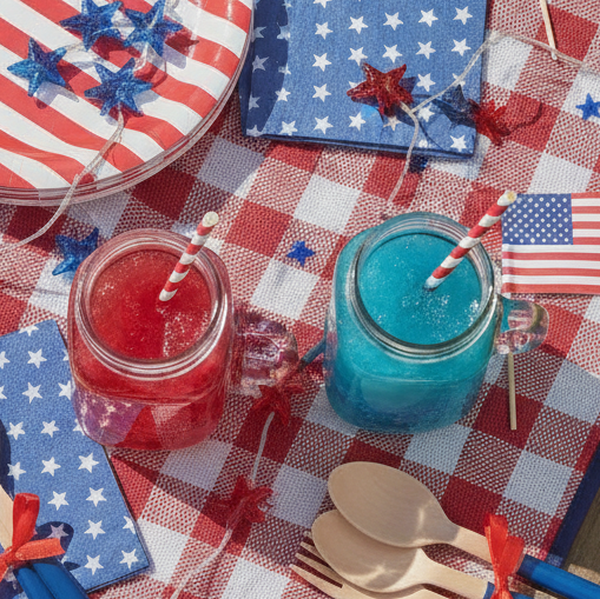 Bright patriotic product flat ...